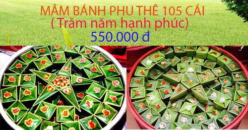 mâm bánh phu thê ngày cưới