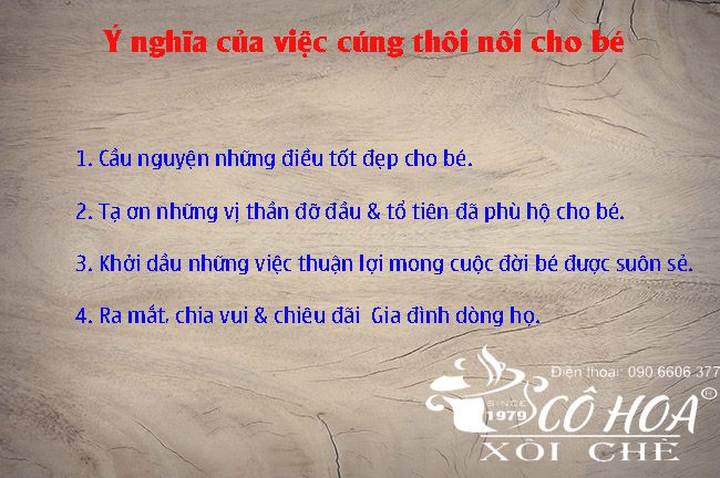 ý nghĩa cúng thôi nôi cho bé trai