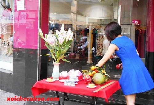 Hình ảnh minh họa cúng khai trương shop quần áo