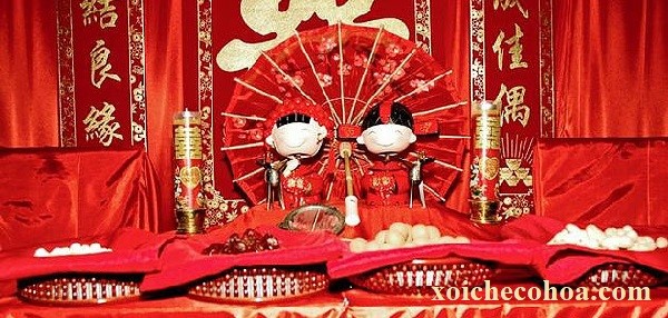 Hình ảnh minh họa mâm quả đám cưới người Hoa